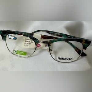 New Women’s Hurley Blue Tortoise Eyeglasses